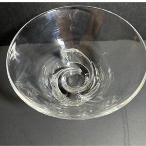 Steuben glass crystal bowl “spiral” MCM 7”